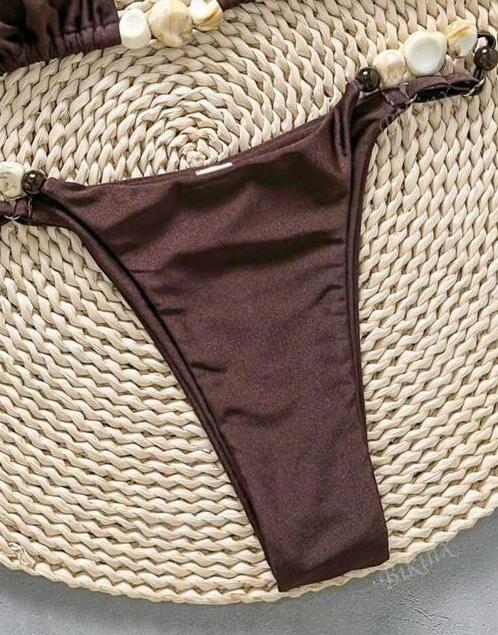 brązowy dół od bikini