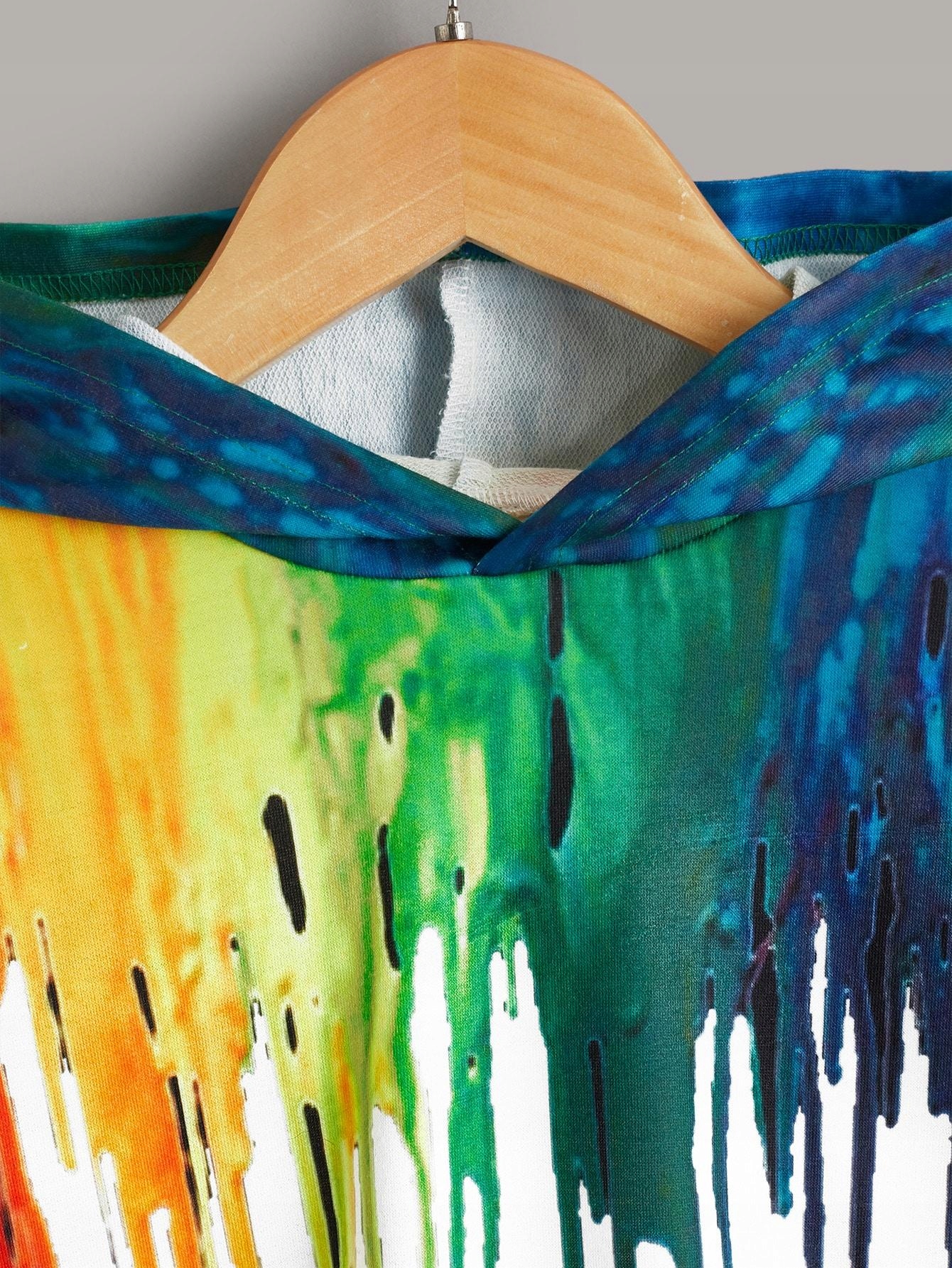 bluza z kapturem wzór 