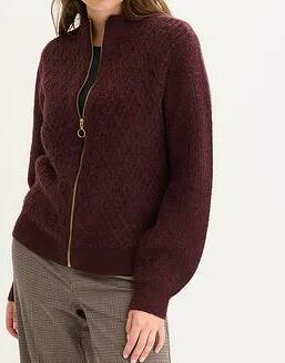 SWETER ROZPINANY W WARKOCZE