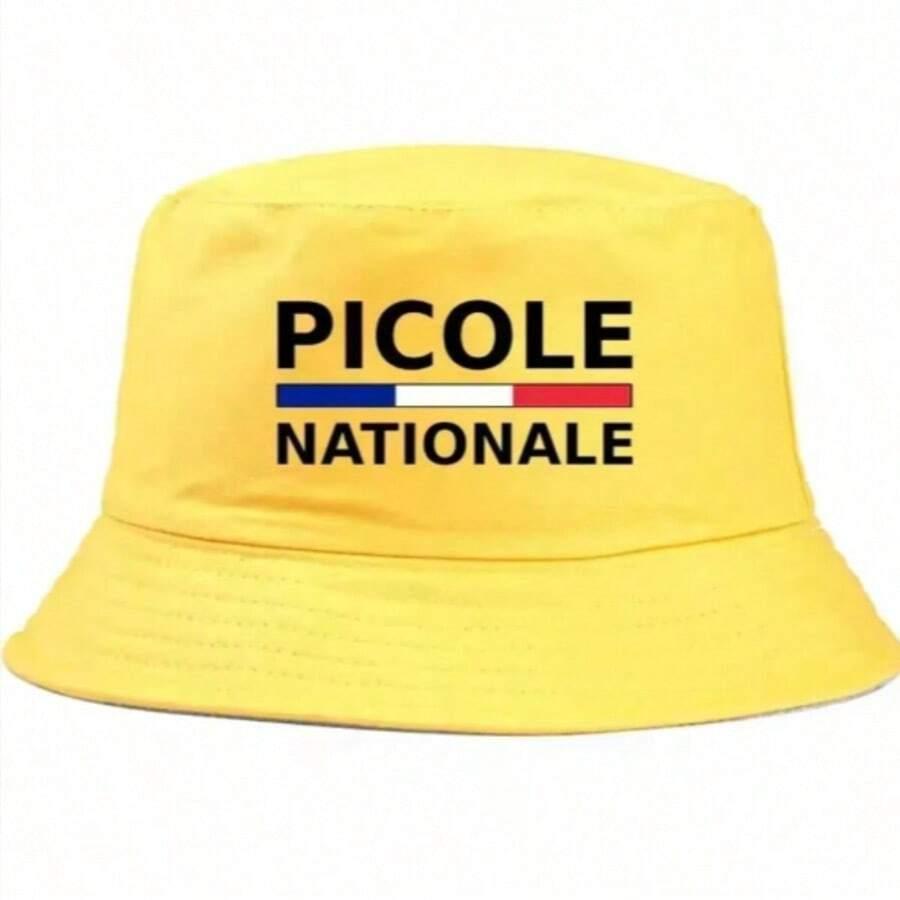 żółty kapelusz bucket