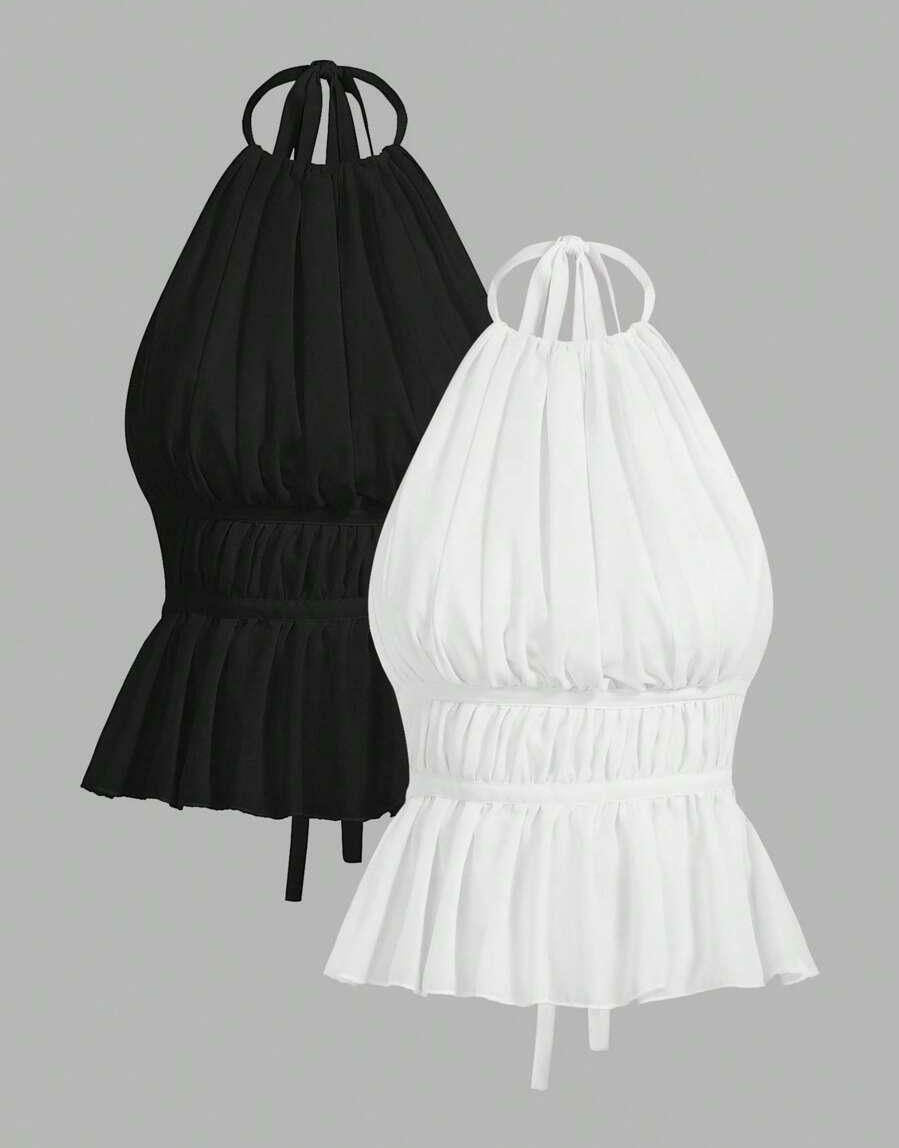 TOP ODKRYTE PLECY FALBANA 2-PACK