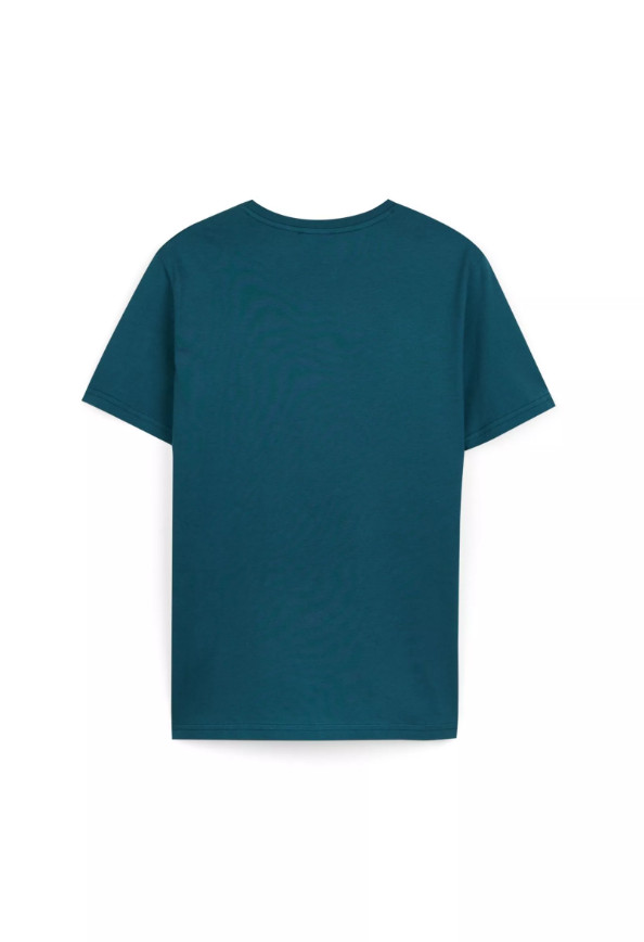 ZIELONY T-SHIRT NADRUK