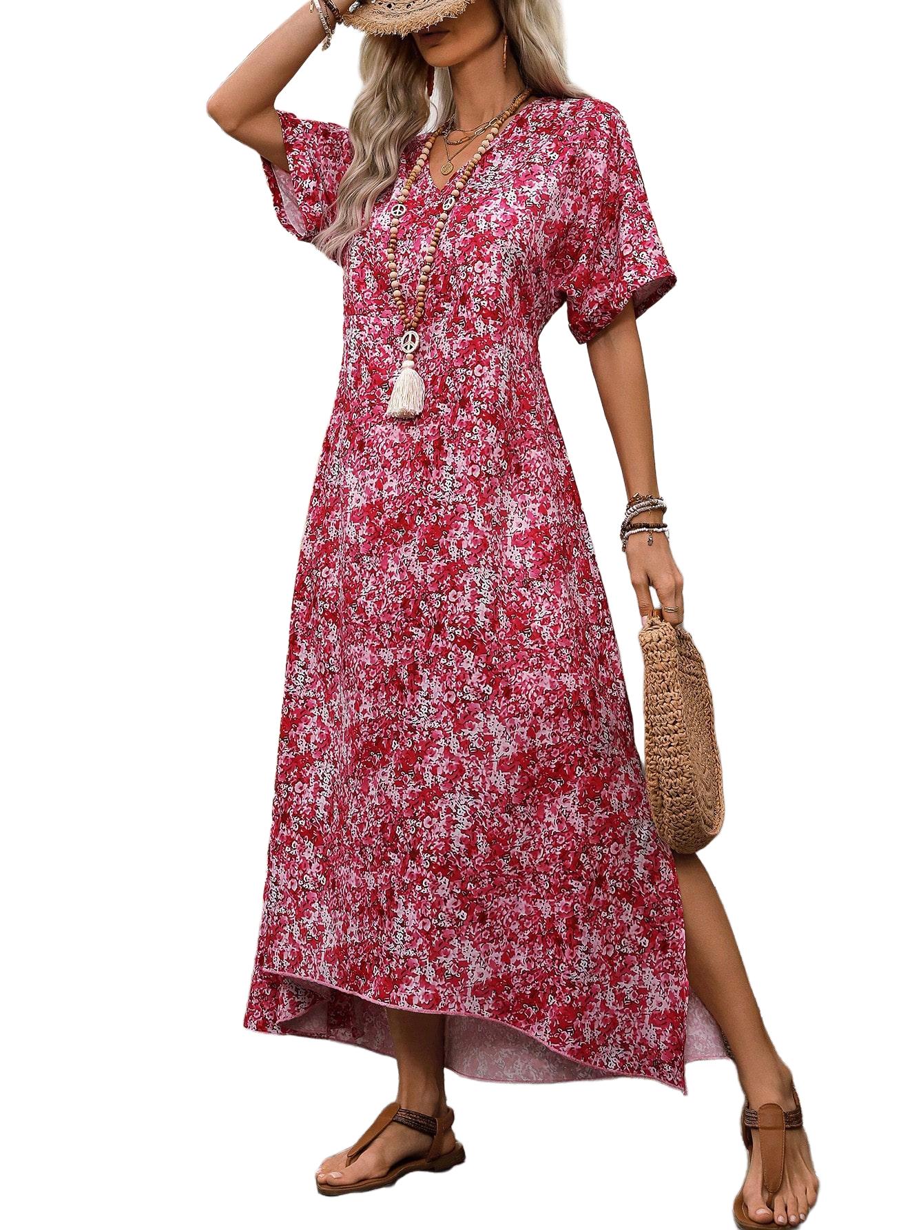 SUKIENKA MIDI BOHO Z DEKOLTEM CARMEN 