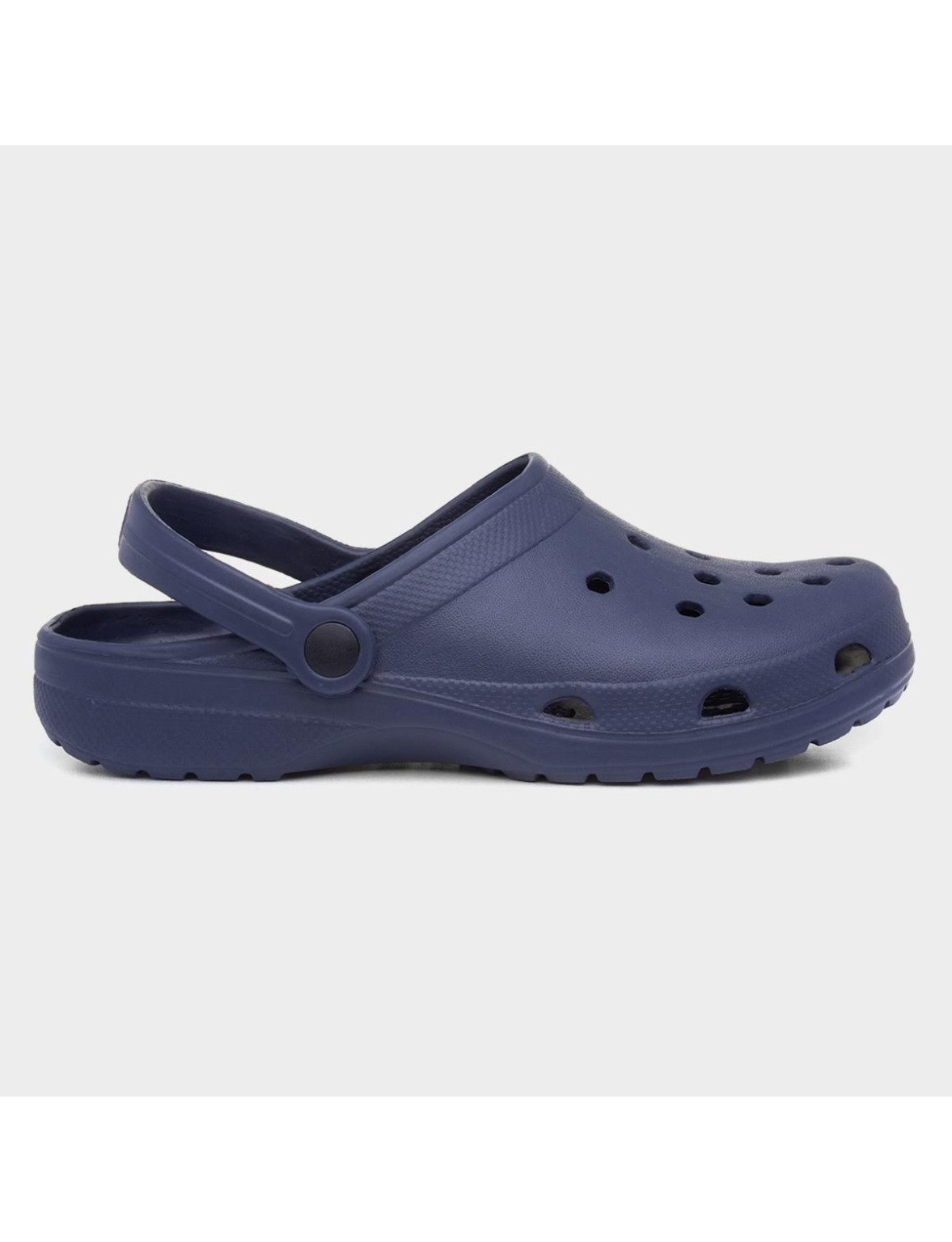 granatowe klapki casual