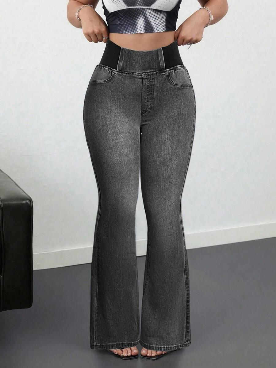 szare spodnie jeans
