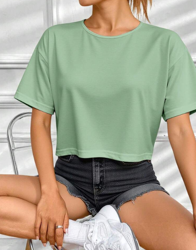 zielony t-shirt basic