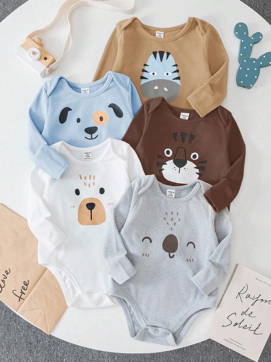 body z długim rękawem 5-pack