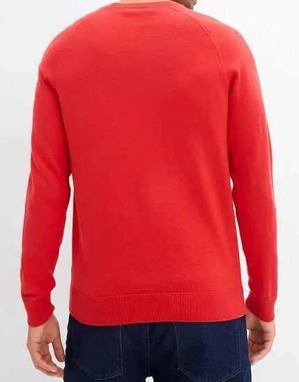 SWETER MĘSKI BAWEŁNIANY BEZ KAPTURA