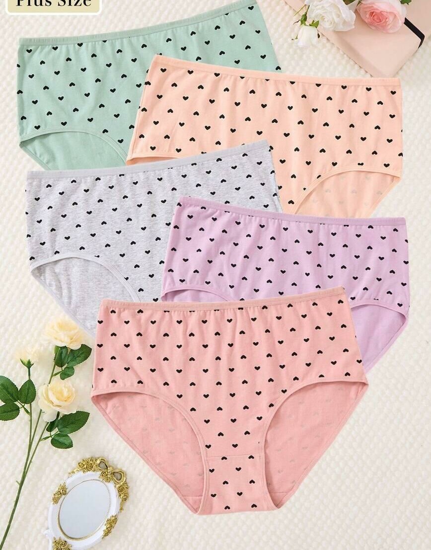 majtki wzór serce 4-pack