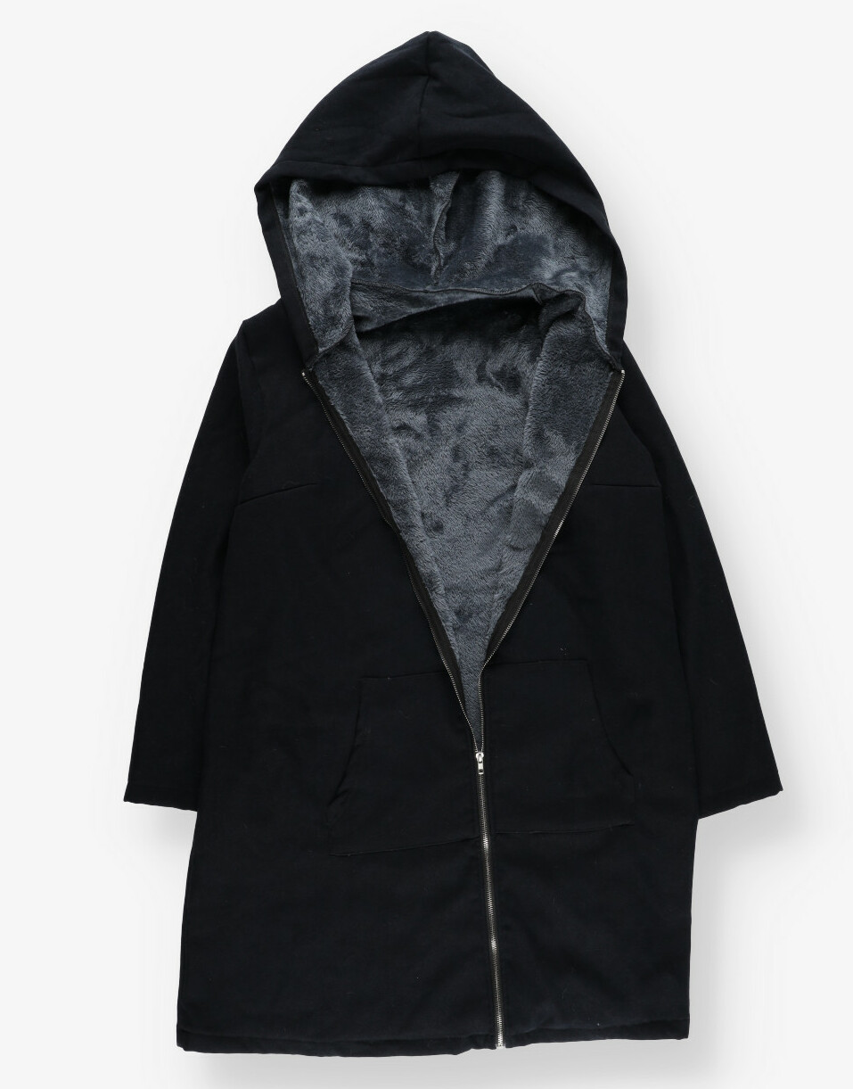 OCIEPLANA BLUZA Z KAPTUREM