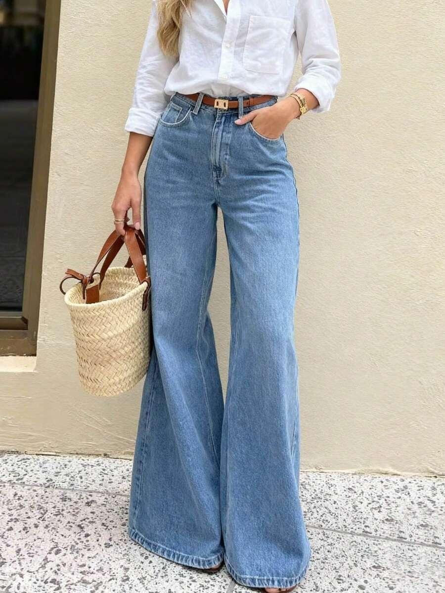 NIEBIESKIE SPODNIE JEANS