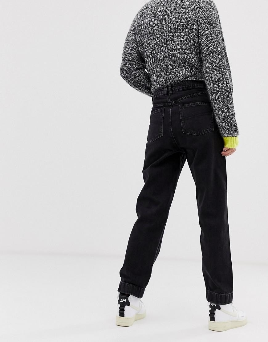 CZARNE SPODNIE JEANS