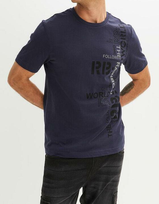 T-SHIRT MĘSKI Z NADRUKIEM 