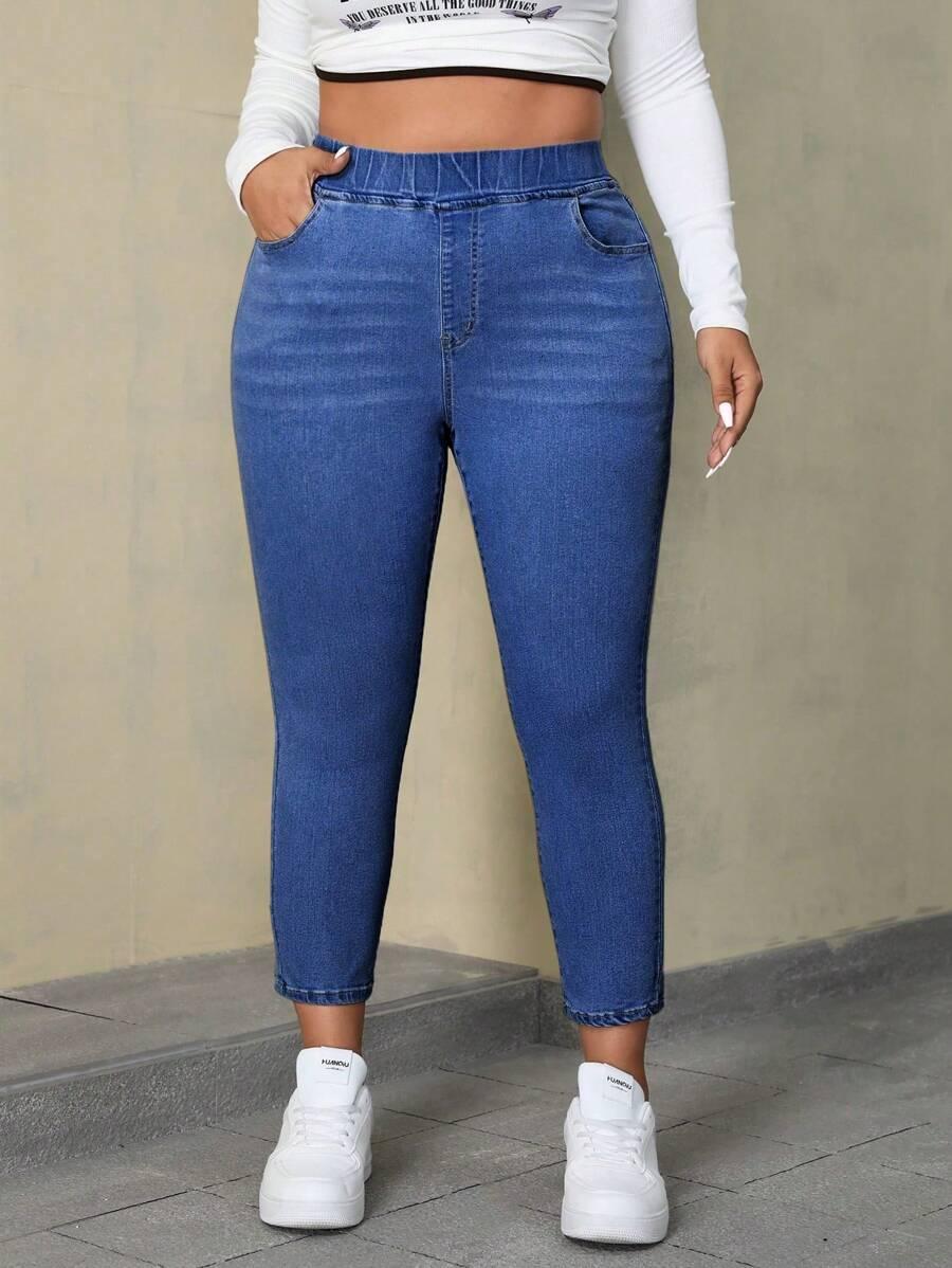 NIEBIESKIE SPODNIE JEANS