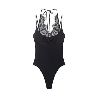 CZARNE BODY KORONKA