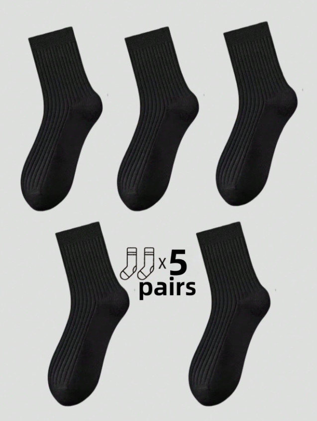 CZARNE SKARPETY 5-PACK