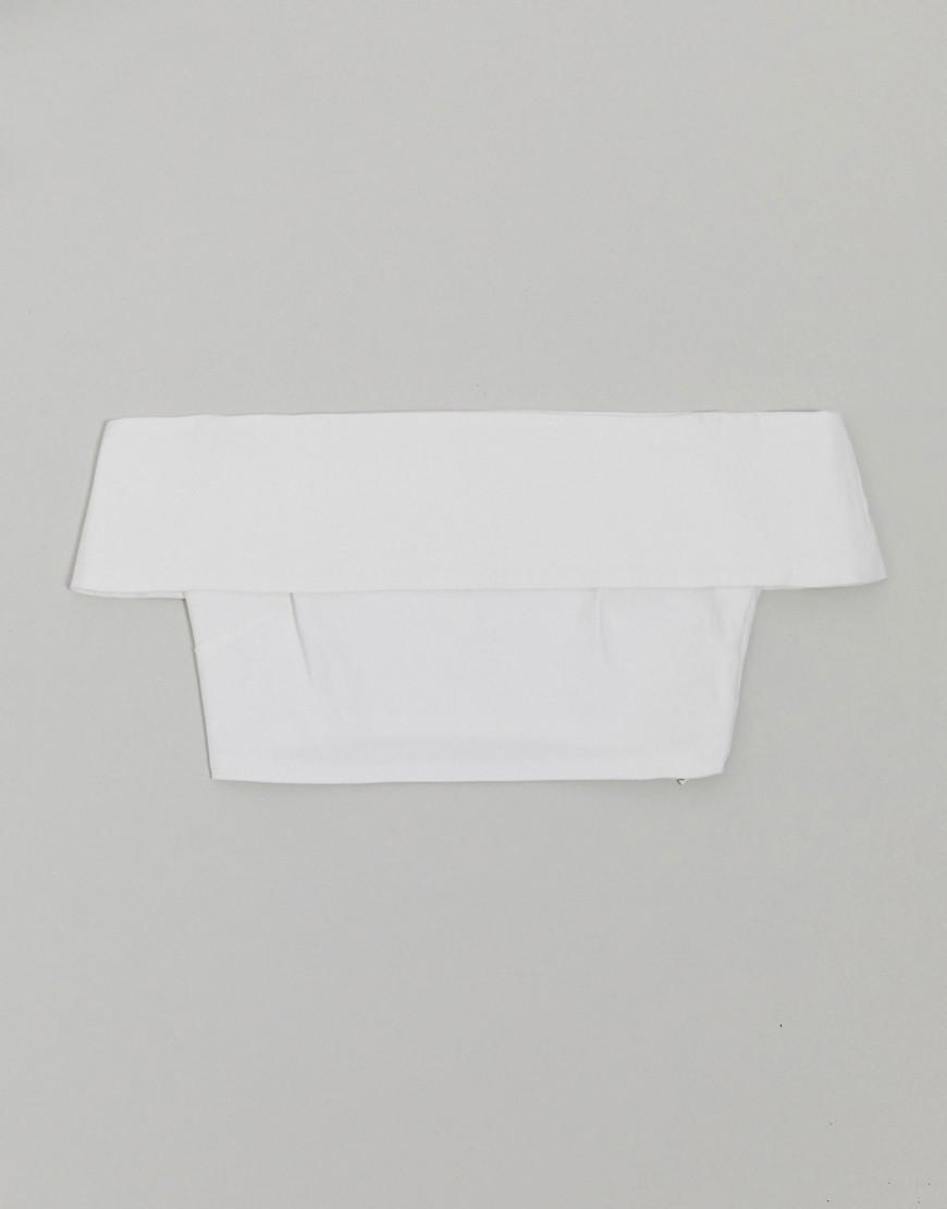 BIAŁY CROP TOP