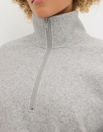 SWETER OVERSIZE z zamkiem