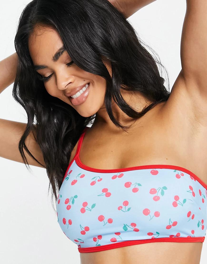 ASYMETRYCZNA GÓRA OD BIKINI PRINT