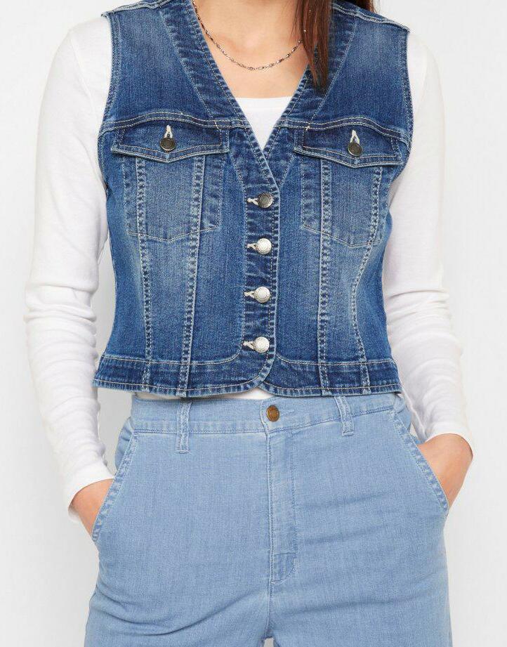 KAMIZELKA DAMSKA PLUS SIZE Z GUZIKAMI
