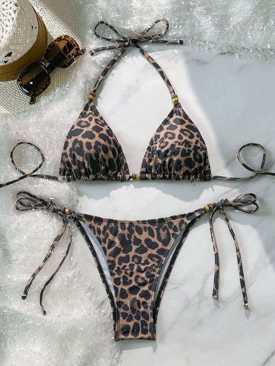DWUCZĘŚCIOWY STRÓJ KĄPIELOWY ANIMAL PRINT