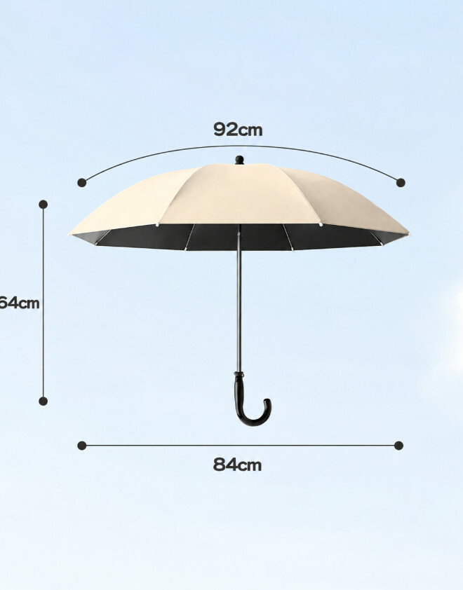 klasyczny beżowy parasol