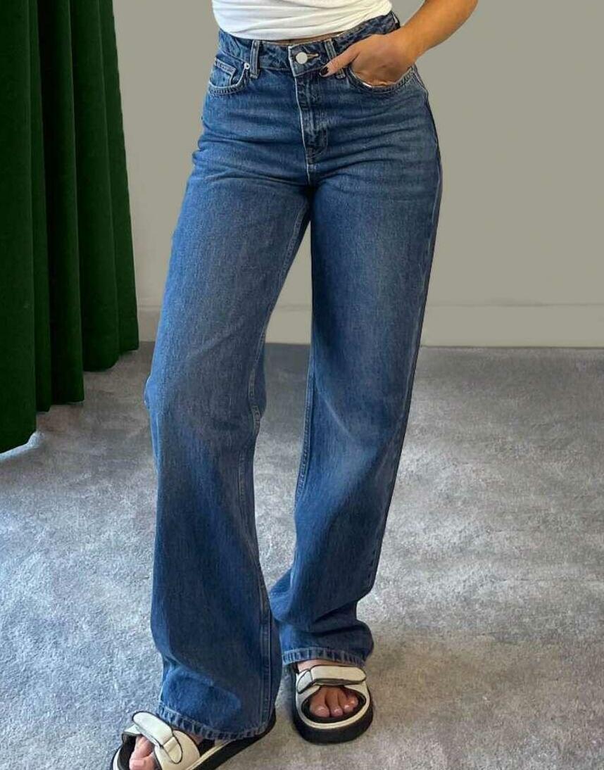 NIEBIESKIE SPODNIE JEANS 