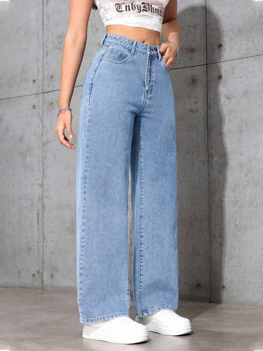 NIEBIESKIE SPODNIE JEANS