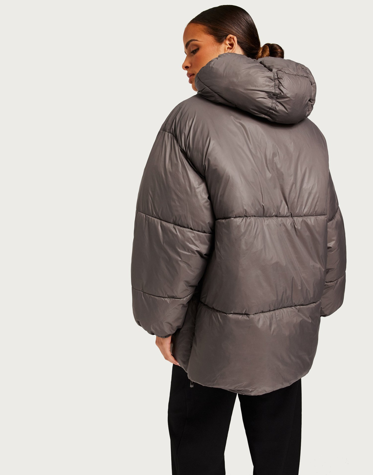 KURTKA PUFFER OVERSIZE KAPTUR ZAMEK