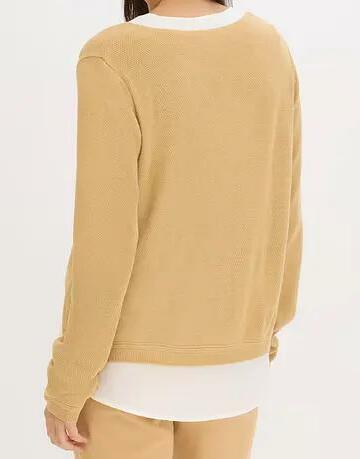 SWETER Z WSTAWKĄ KOSZULI