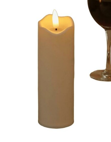 beżowa Świeca LED
