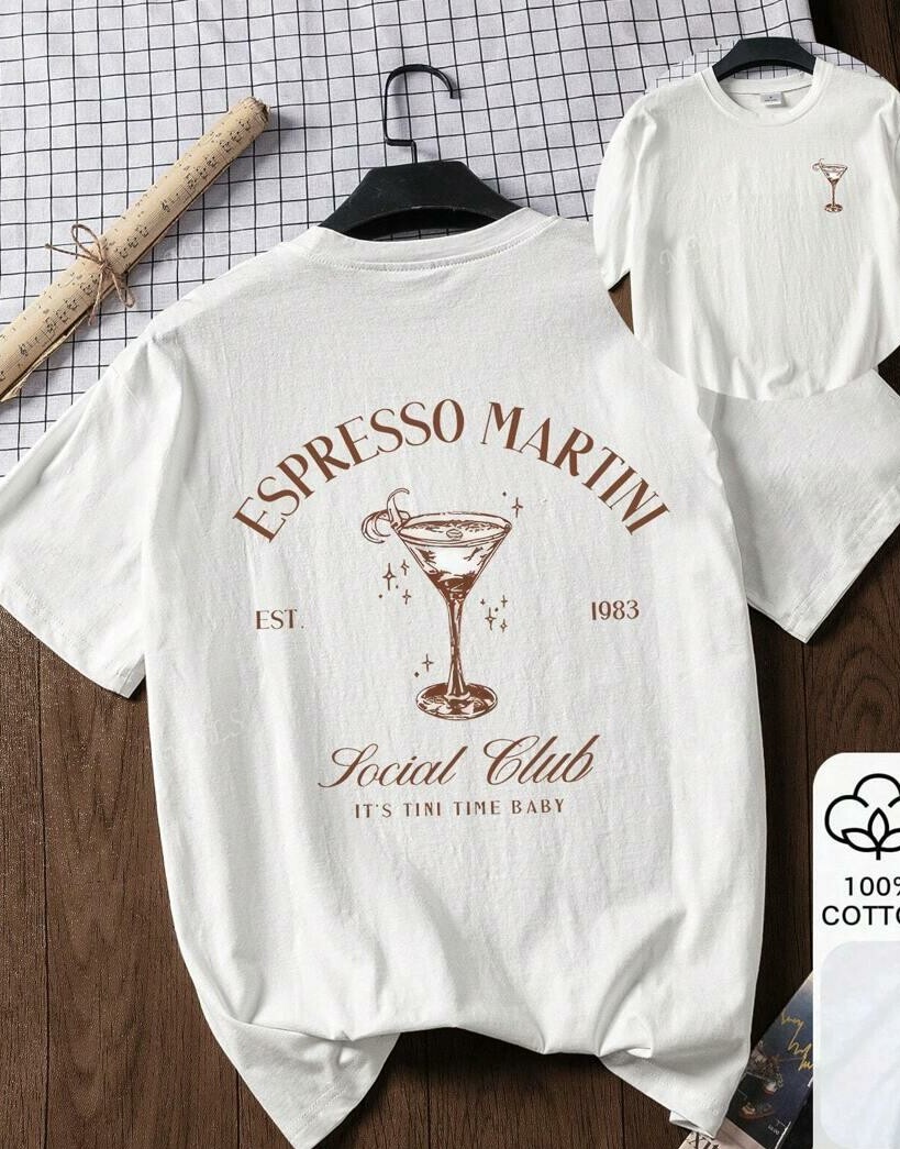 biały t-shirt nadruk