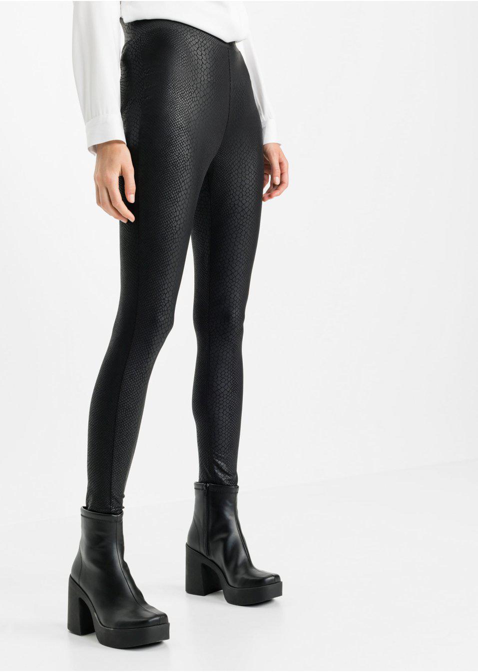 LEGGINSY Z IMITACJI SKÓRY