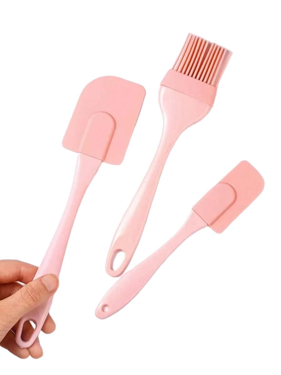 różowe szpatułki 3-pack