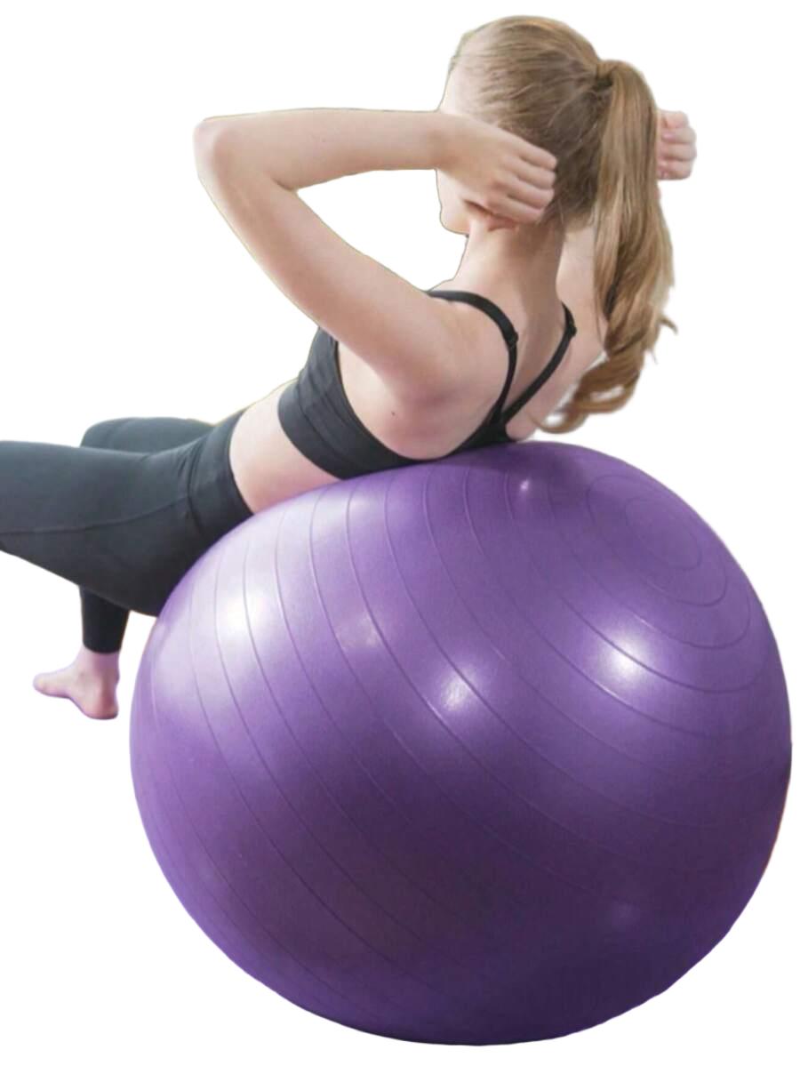 fioletowa piłka fitness
