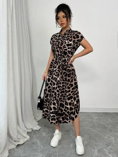 MAXI SUKIENKA ANIMAL PRINT