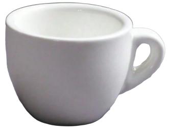 biała filiżanka do espresso
