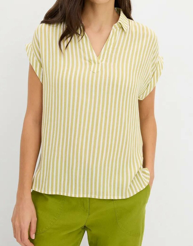 KOSZULKA POLO DAMSKA PLUS SIZE WISKOZA