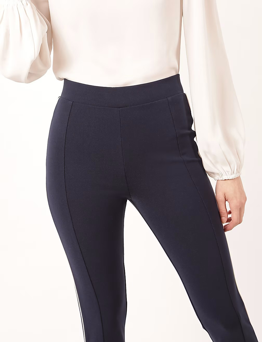 GRANATOWE LEGGINSY LAMPASY T59-4968K-F0