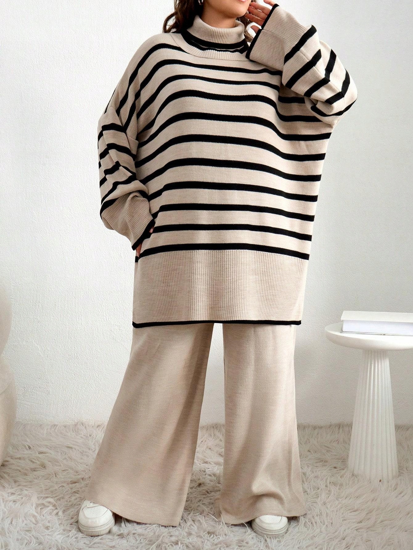 SWETER SPODNIE KOMPLET