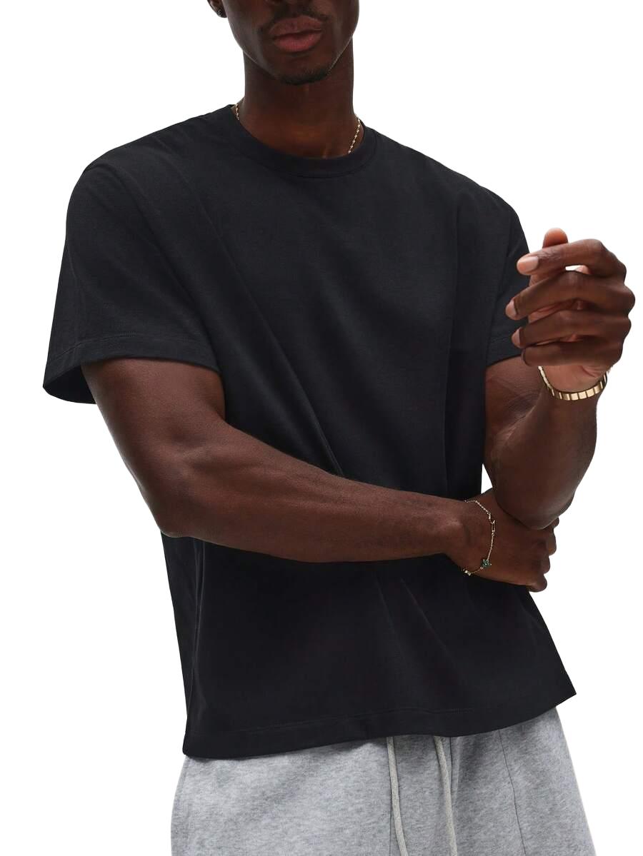 CZARNY T-SHIRT MĘSKI