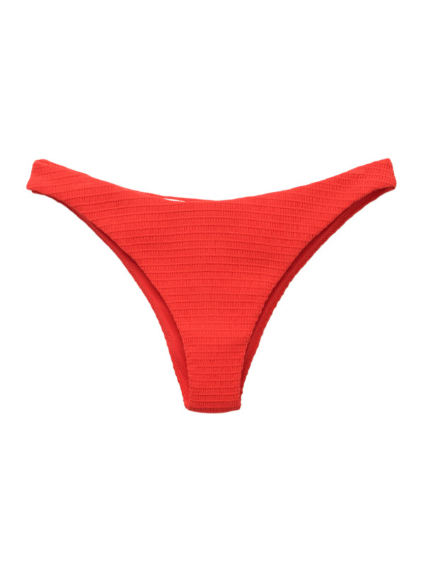 CZERWONY DÓŁ OD BIKINI  TEKSTURA
