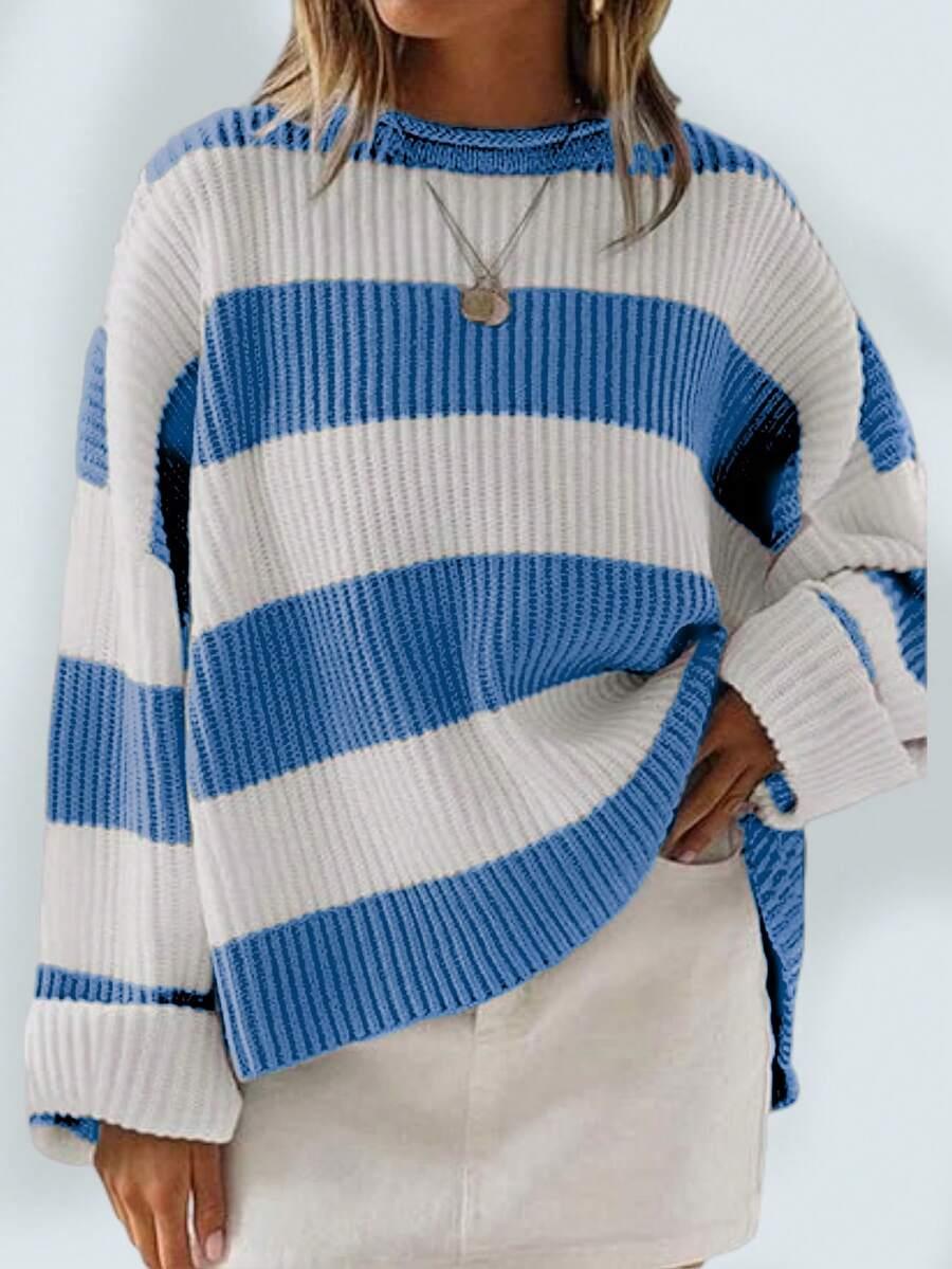 kolorowy sweter print