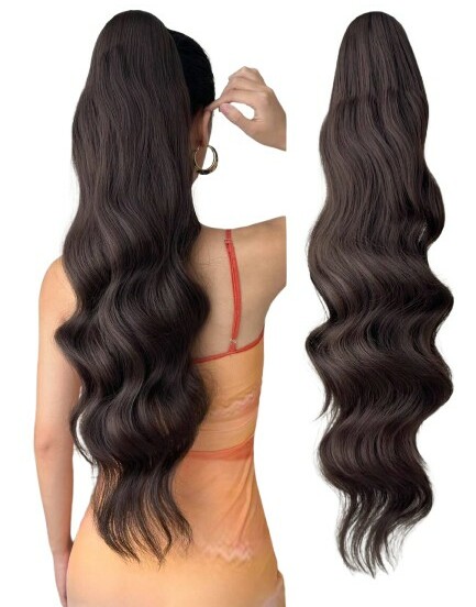 włosy SYNTETYCZNe  KUCYK  na spince