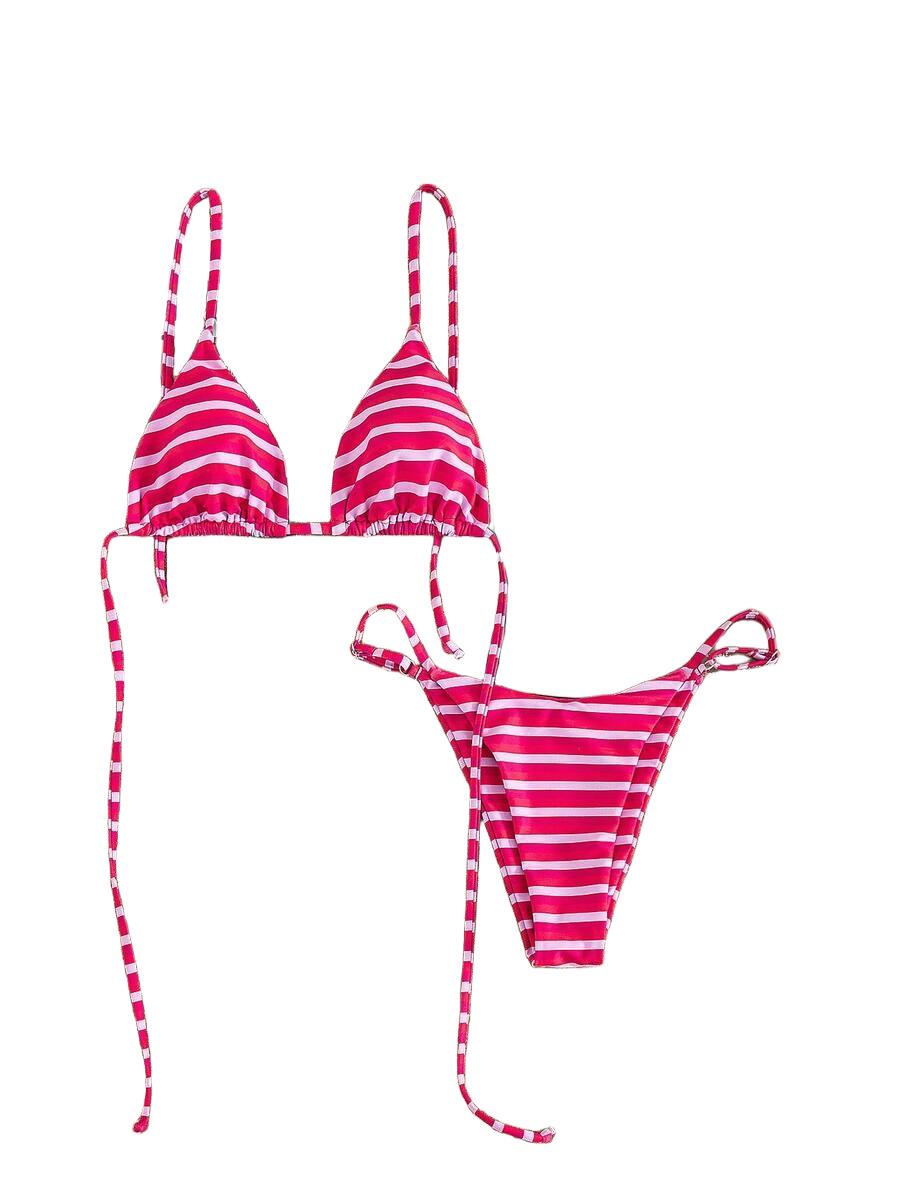 DWUCZĘŚCIOWE BIKINI DAMSKIE W PASKI