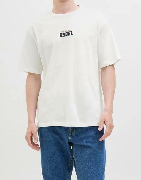 T-SHIRT MĘSKI BAWEŁNIANY OKRĄGŁY DEKOLT 