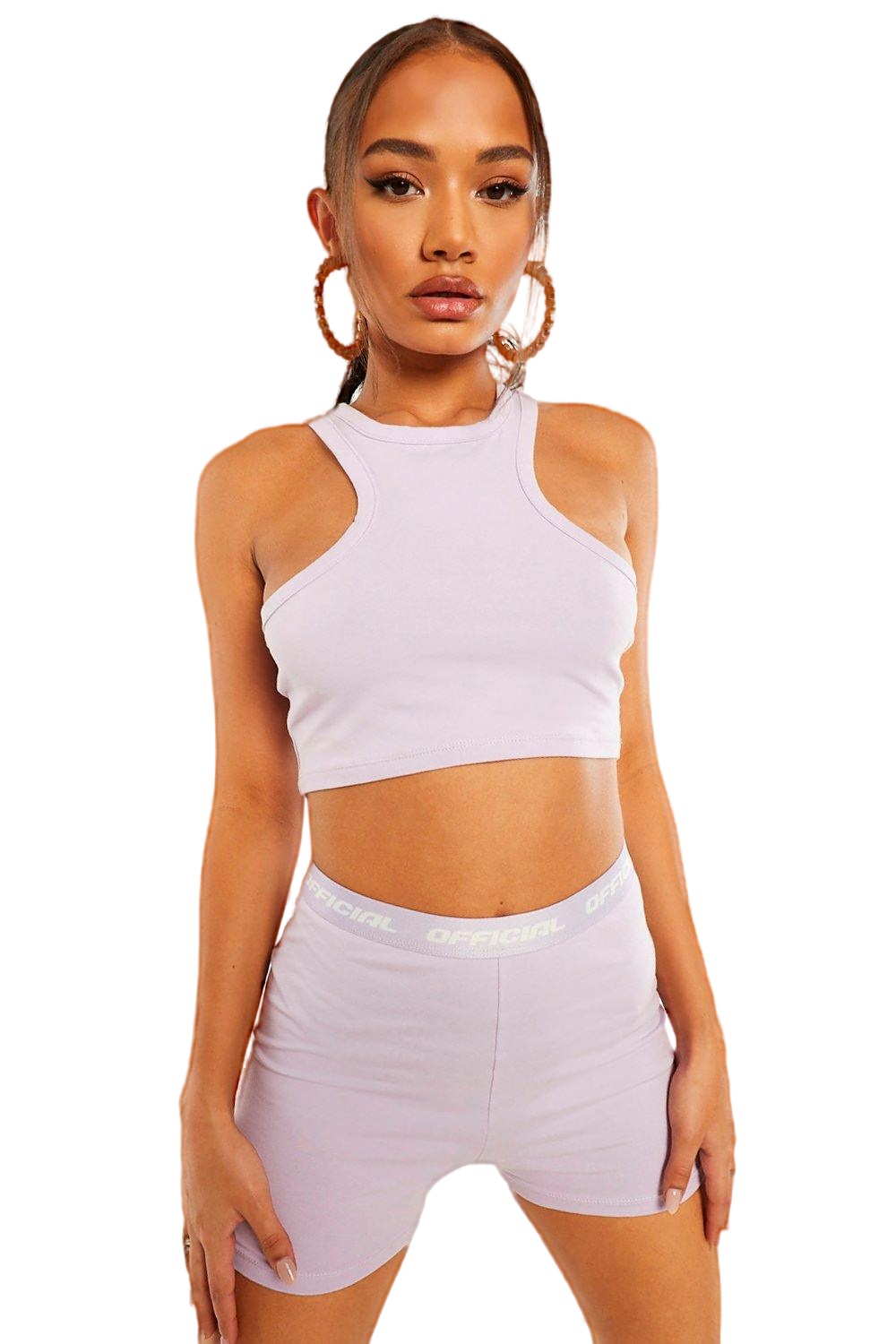 FIOLETOWY CROP TOP