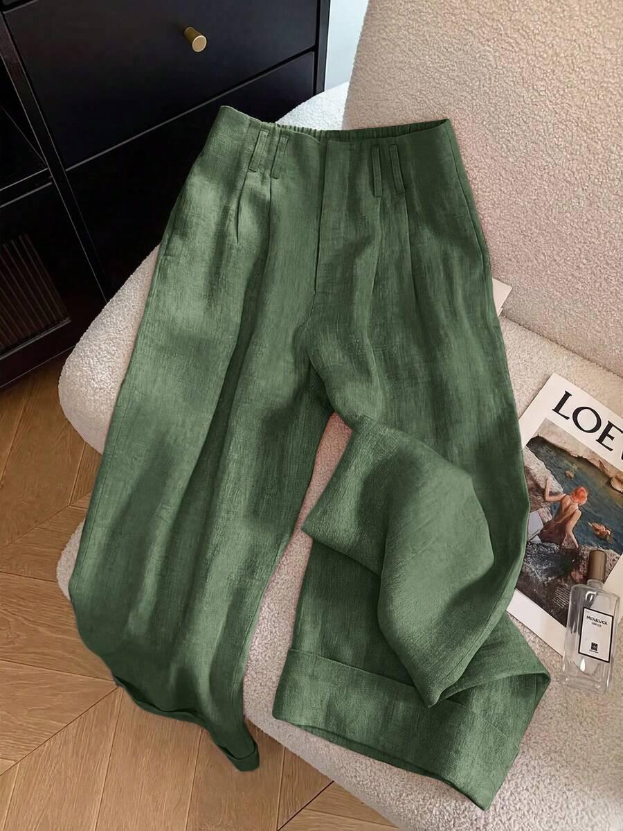 zielone spodnie casual