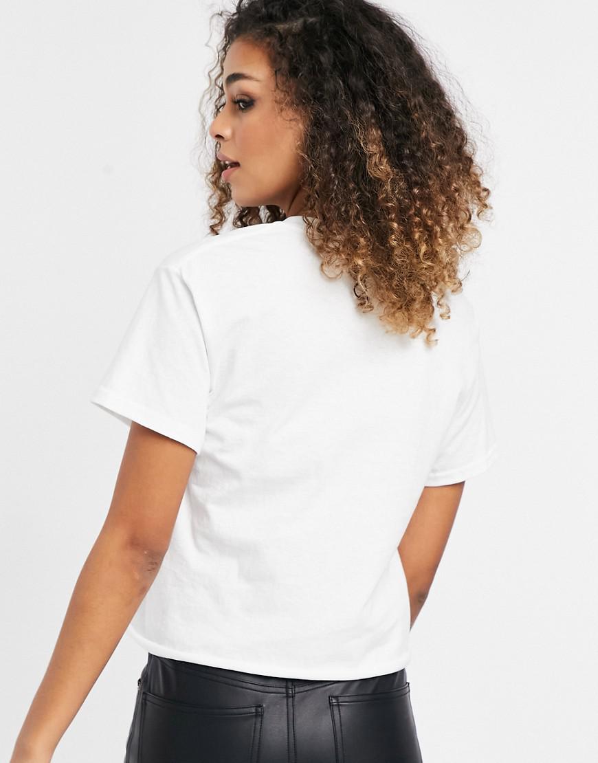 BIAŁY T-SHIRT PRINT