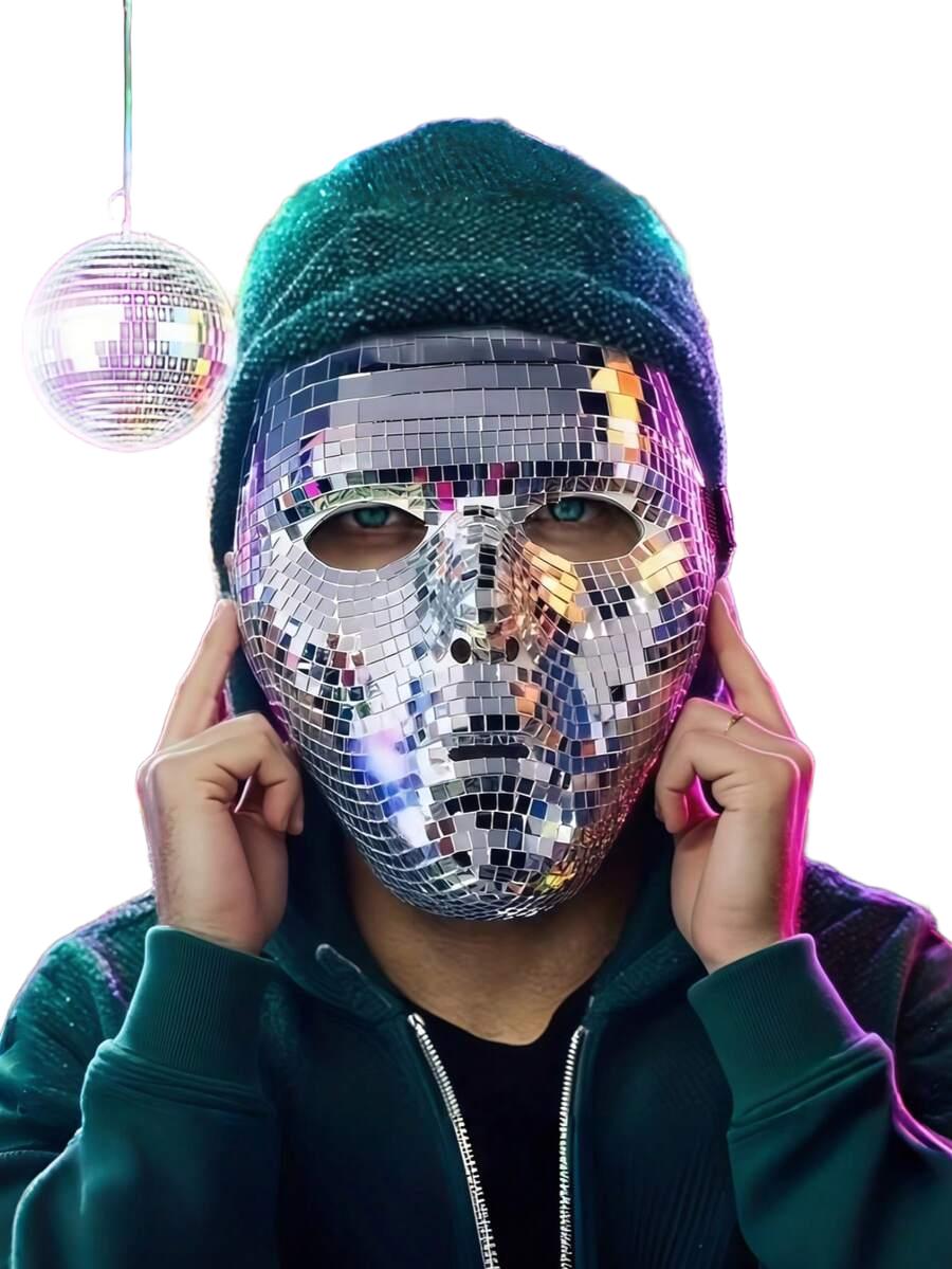 srebrna maska disco